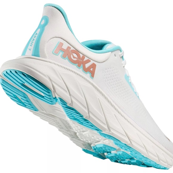HOKA Women's Arahi 7 Sneakers In White, Women's Running Shoes Size 10 Brand New - Picture 2 of 14